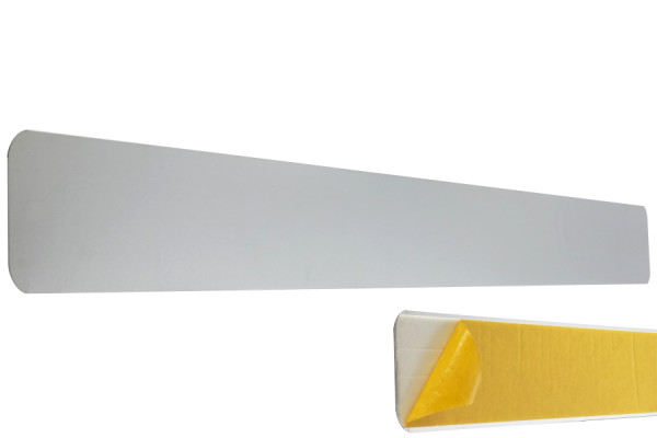 Magnetische strips, zelfklevend, "aluminiumlook" mat zilver
