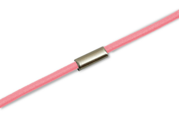 Elastiekjes gemonteerd op ring, roze