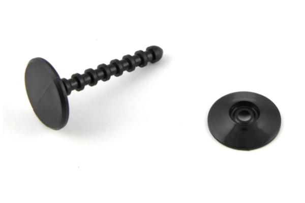 Bindestifte für Musterkollektionen schwarz 45 mm