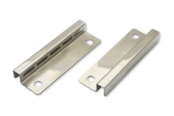 Eindplaten voor staafmechanieken, 60 mm, vernikkeld