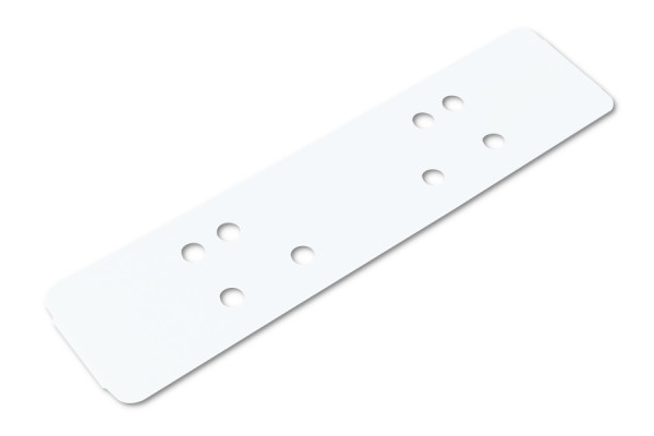 Universele plastic afhechtstrips, wit