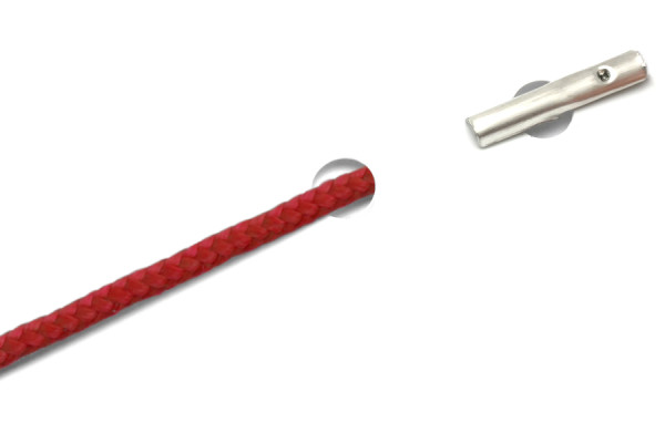PP-koorden met Splitpennen, rood
