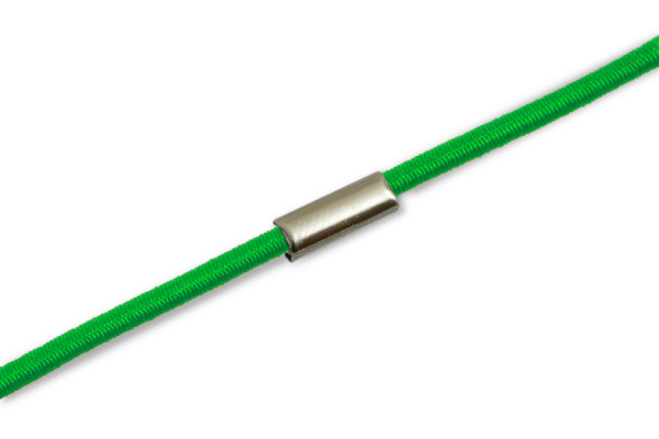 Elastiekjes gemonteerd op ring, groen