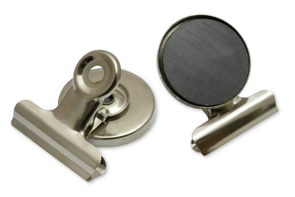 Magnetische briefklemmen, 30 mm breed, vernikkeld