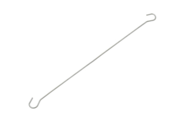 Dubbele haken, 400 mm, verzinkt