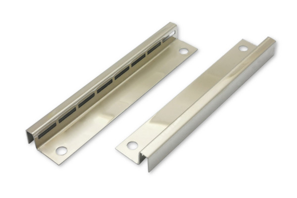 Eindplaten voor staafmechanieken, 95 mm, vernikkeld