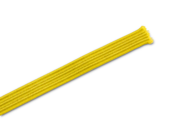 Plat rubber als op maat gesneden stukken, geel