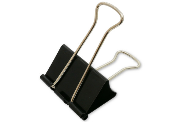 Foldback-klemmen / Multifunctionele klemmen, 41 mm breed, zwart