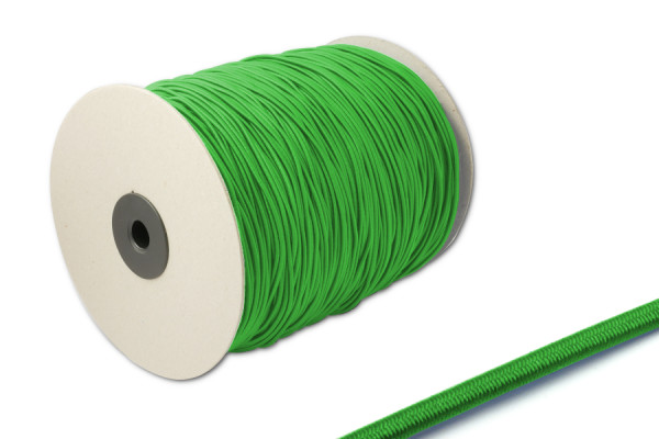 Elastisch koord, 2,2 mm Ø, op rol van 500 m, groen